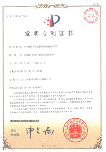 荷碱PLUS专利